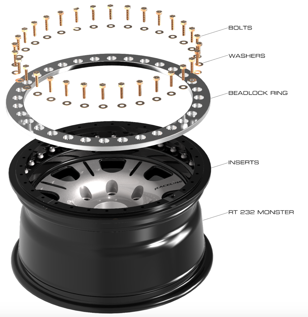 Bead lock wheel diagram