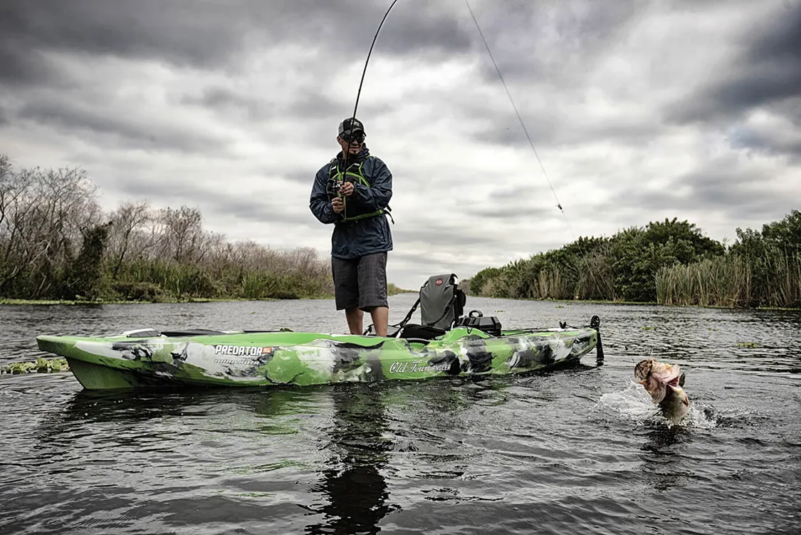 Big-lake anglers need a craft that will get you through the most challenging environments. Jackson Kayak’s Kraken 15.5 is shaped to handle big water and get on big fish.