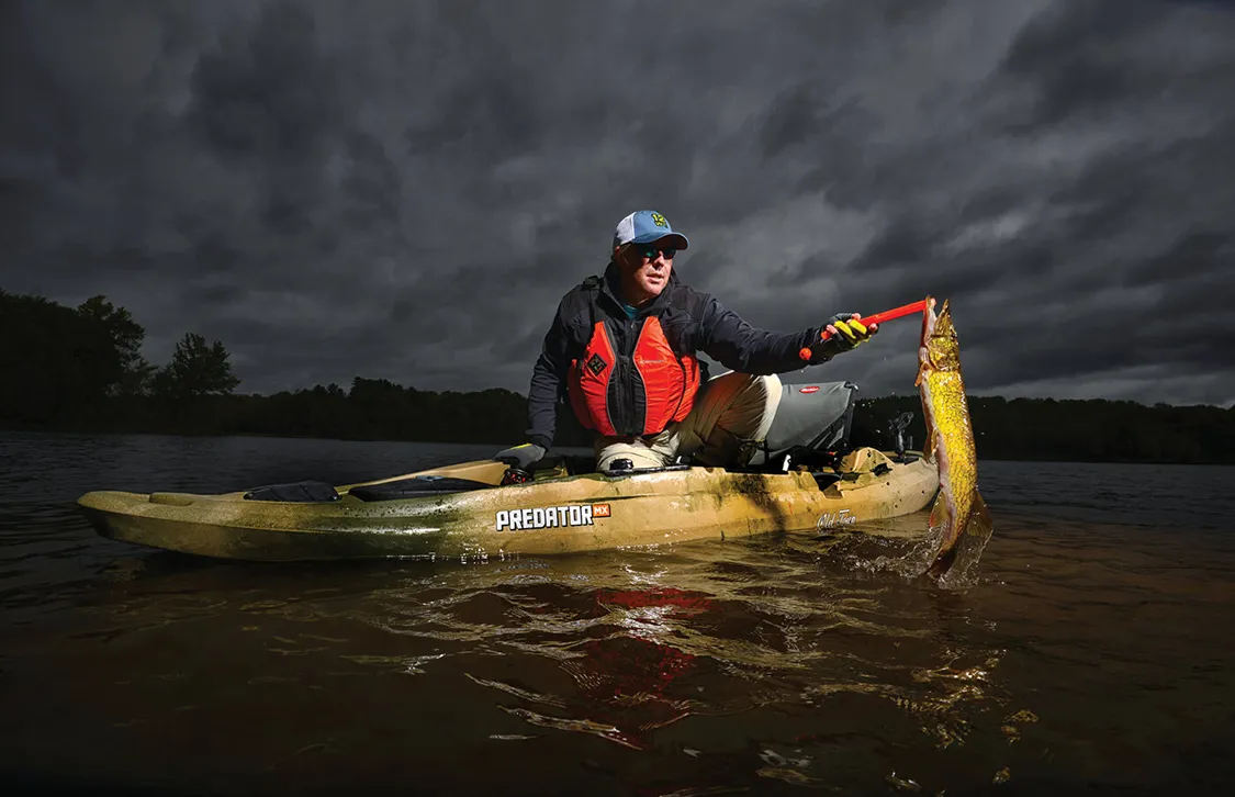 Select a craft that meets your specific needs. Old Town Canoe's Predator MX features a slightly more rounded hull than its classic version, allowing you to move through tough water conditions with the utmost stability.