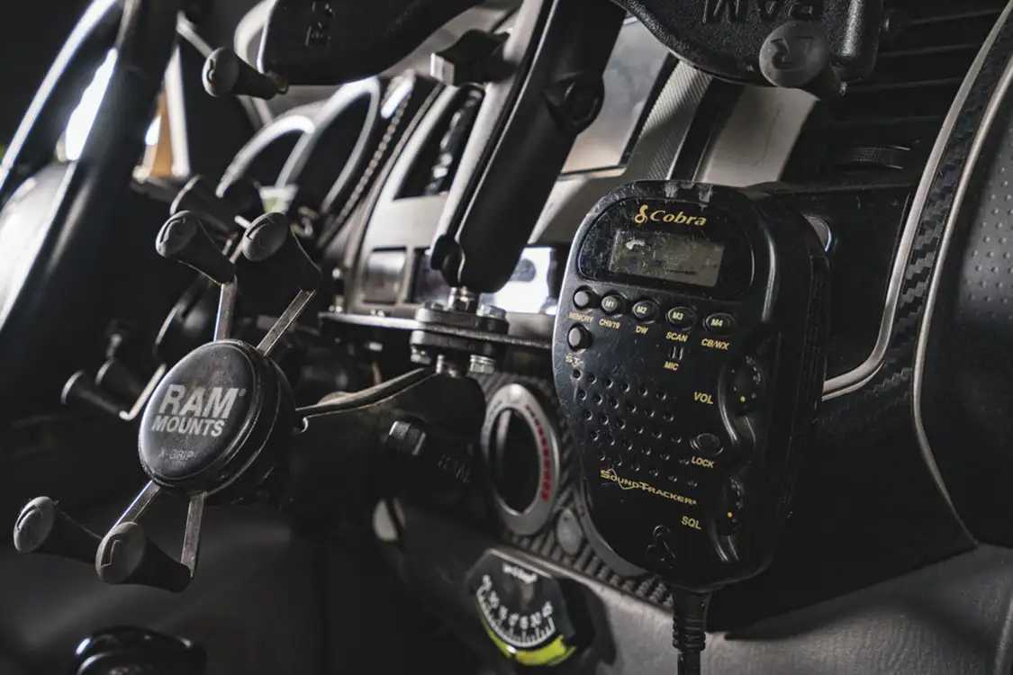 Cobra CB and Yaesu ham radios