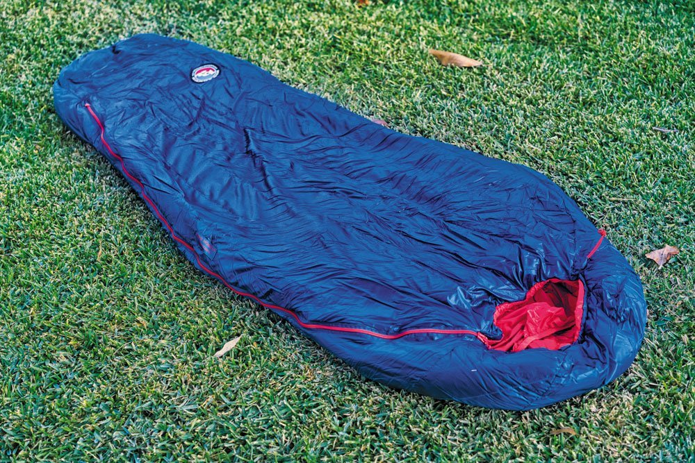 Big Agnes Anvil Horn blue 0 degrees F with sleeping pad