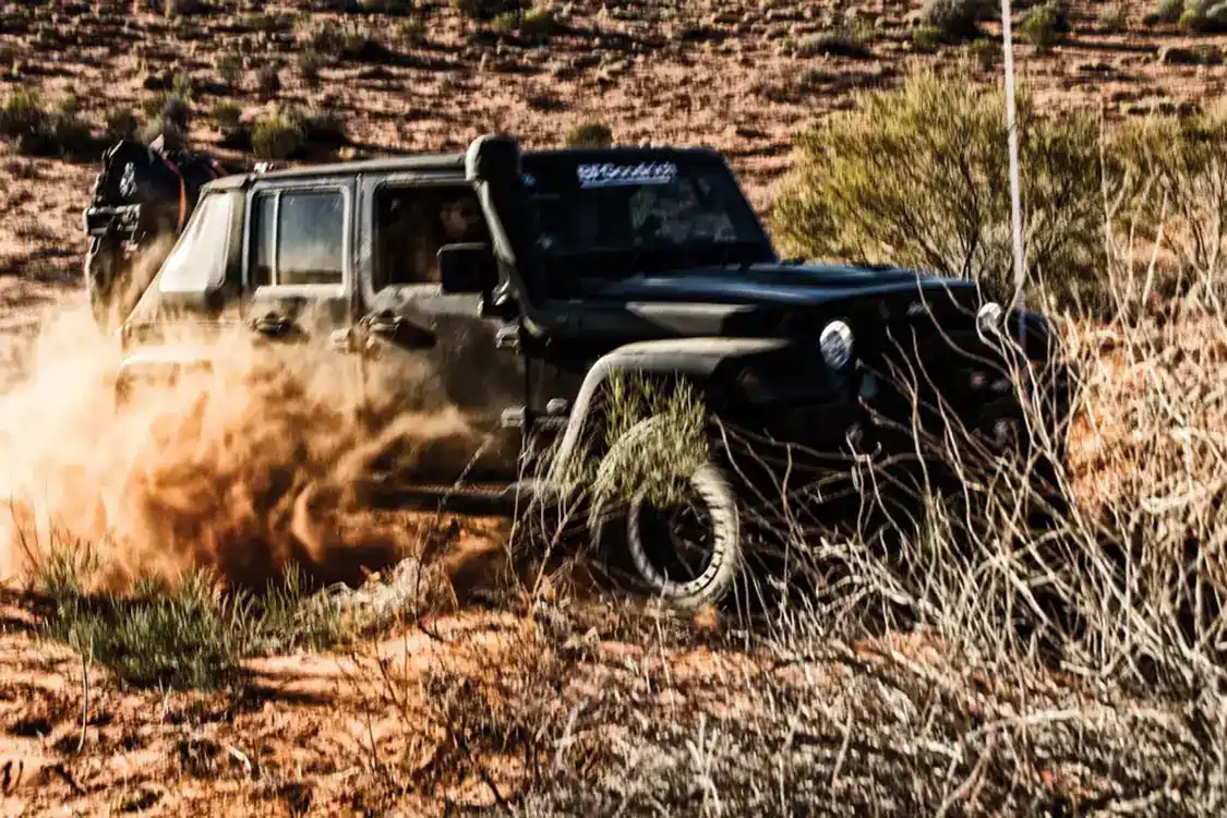 Jeep in the Desert