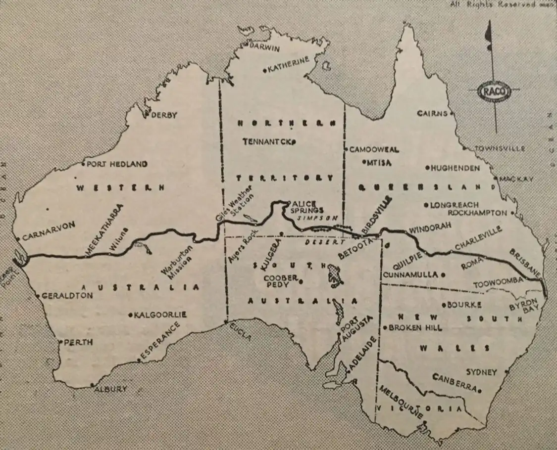 Old Map Australia