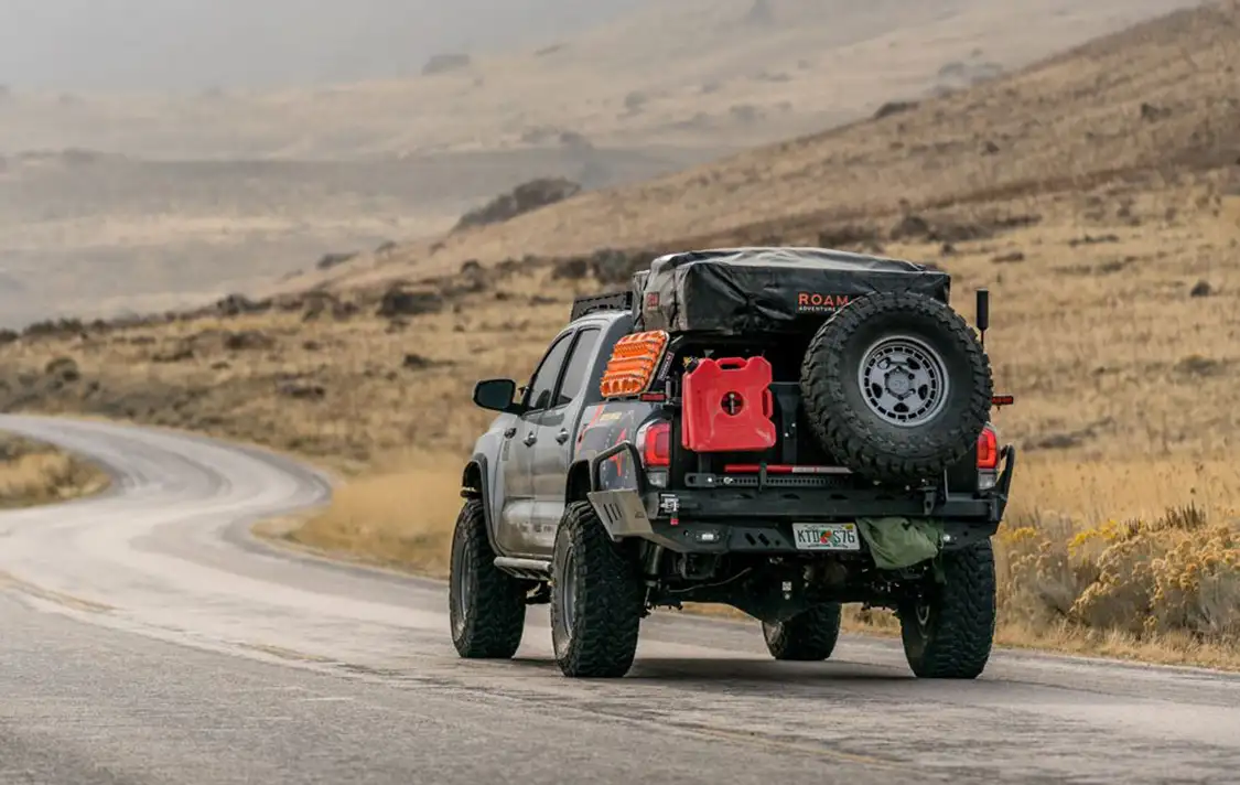 Rearview of Tacoma TRD Pro