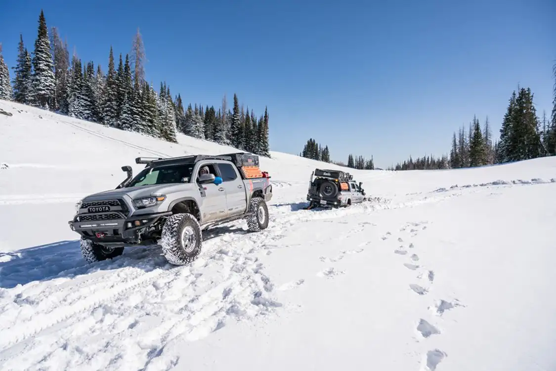 Snow-wheeling in Utah