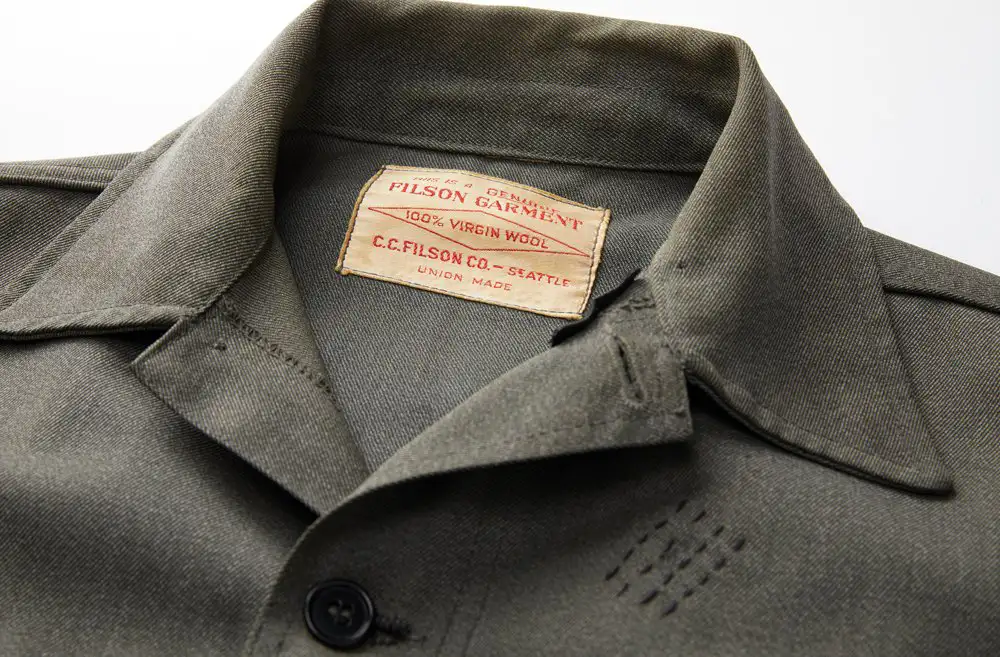 Newer jacket with the same genuine Filson garment tag inside