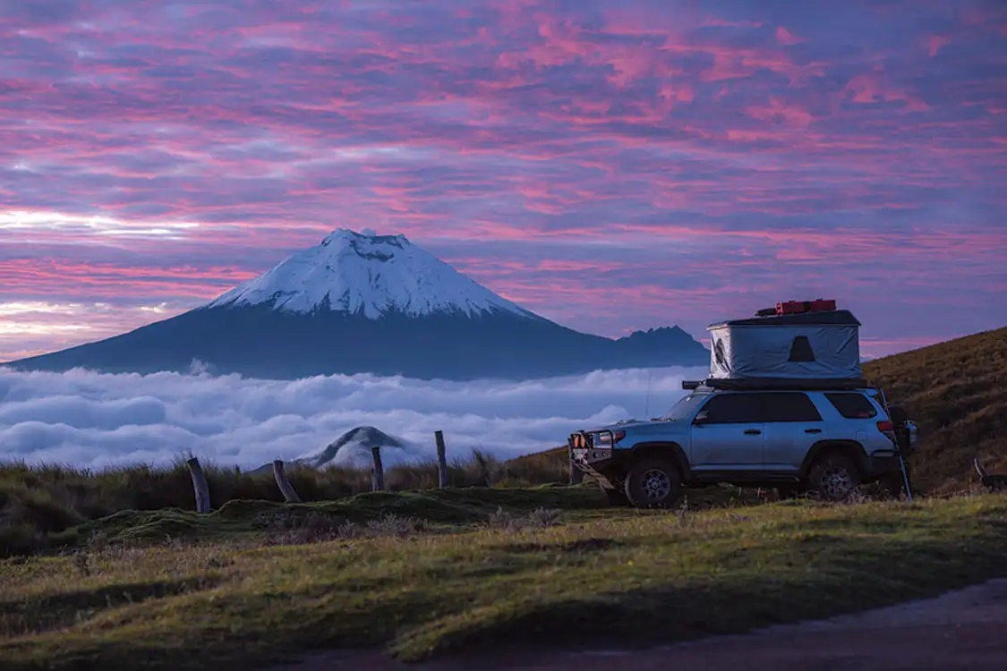 Mount Cotopaxi at sunrise