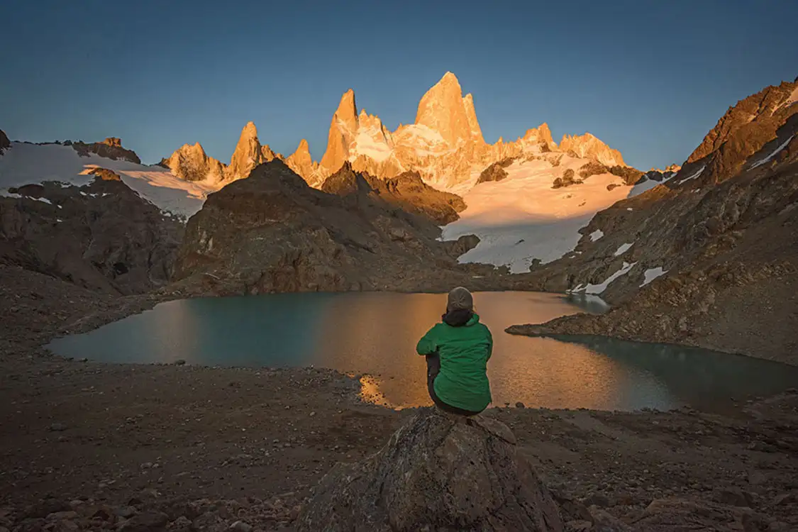 Mount Fitz Roy and Laguna de Los Tres, El Chaltén, Los Glaciares National Park, Patagonia, Argentina