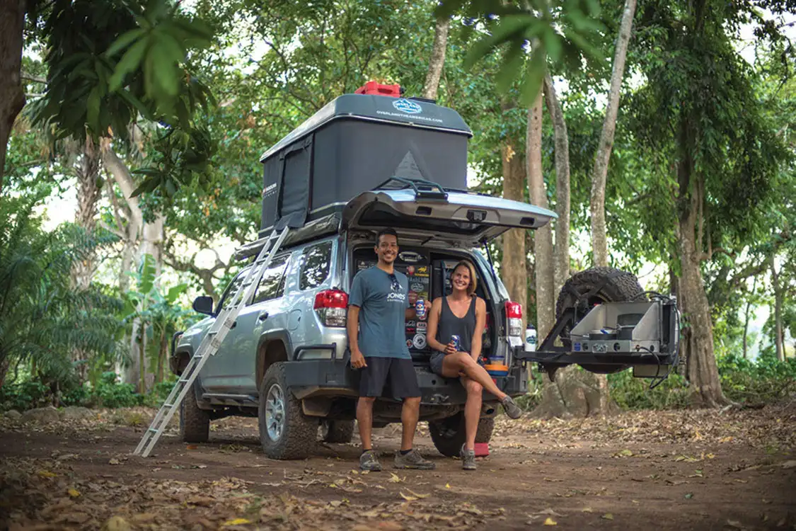 Family photo shortly before leaving for a backpacking trip in the lush Celaque National Park