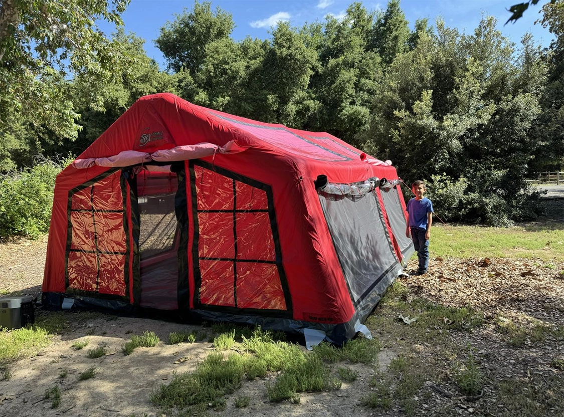 Inflatable hiking tent hotsell